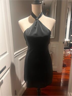 Urban Outfiters Black Halter Neck Women’s Dress size S NWT